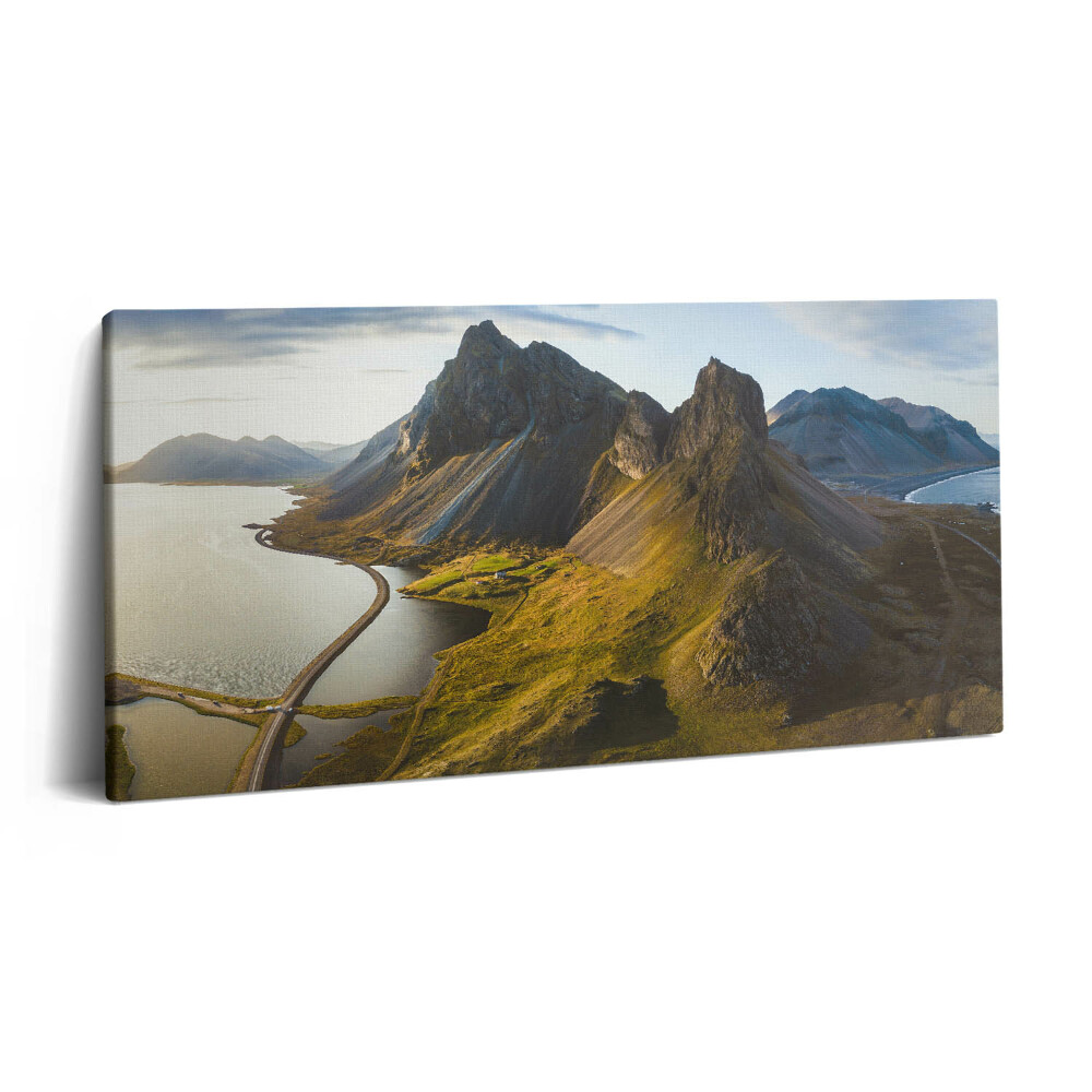 Print pe pânză 140x70 Un drum pitoresc în Islanda