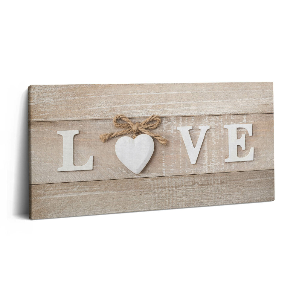 Print pe pânză 140x70 Inscripția dragoste