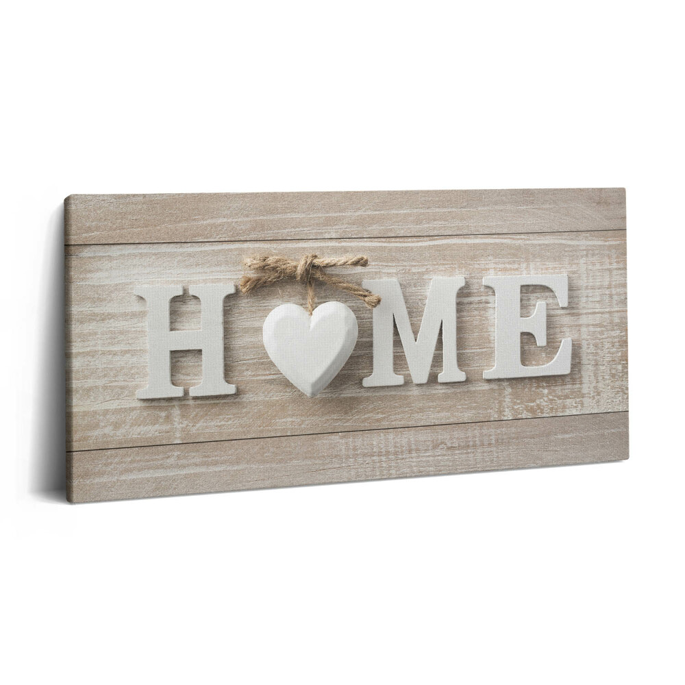Print pe pânză 140x70 Inscripție acasă