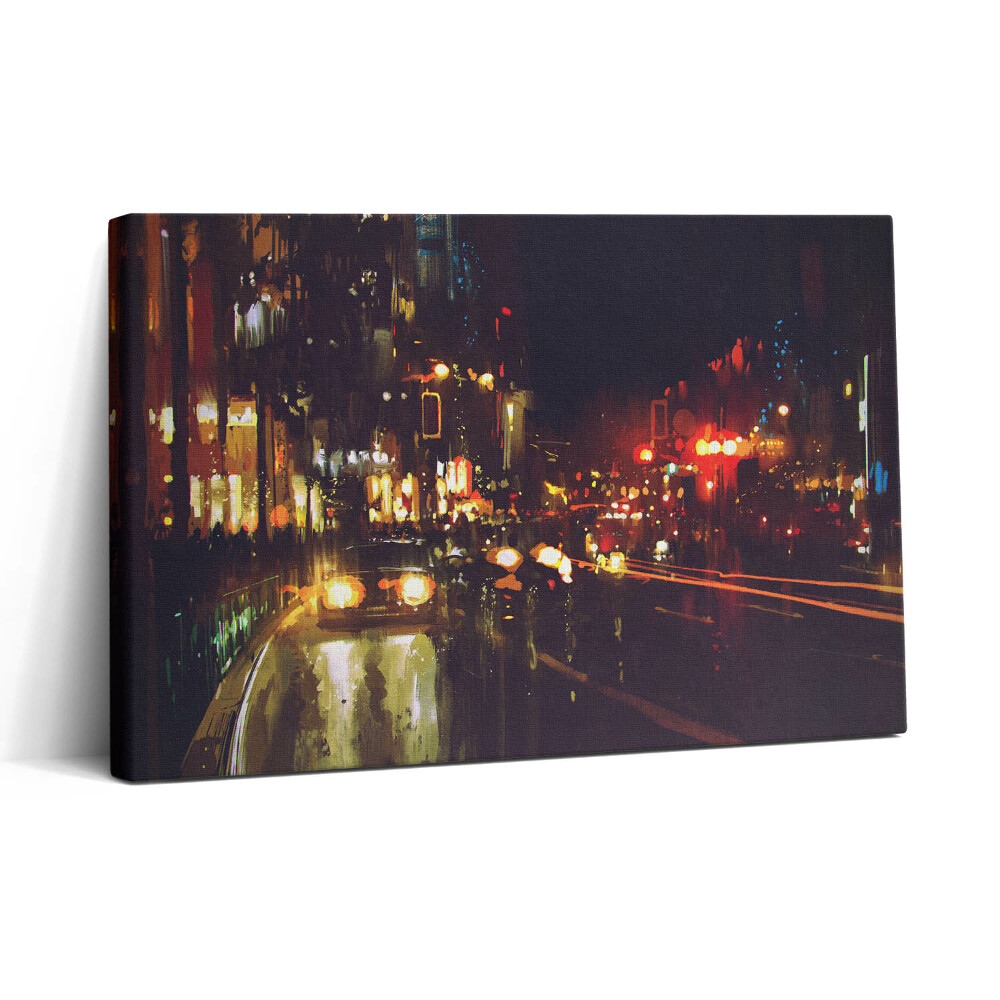 Tablou canvas 30x20 Oraș pictat încețoșat