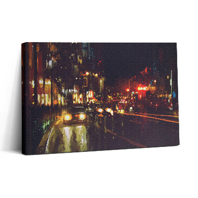 Tablou canvas 30x20 Oraș pictat încețoșat