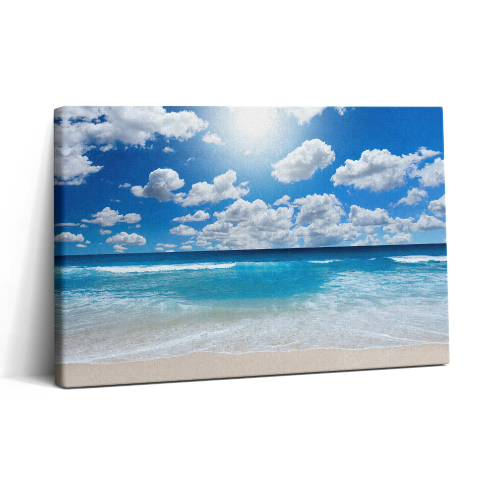 Tablou canvas 30x20 Plajă mare și orizont