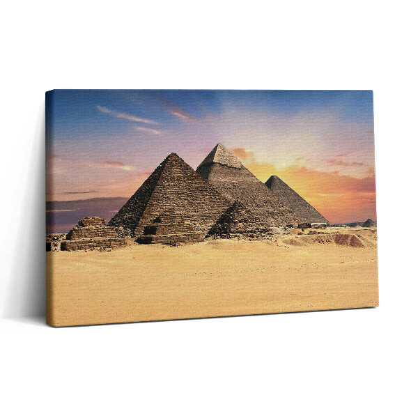 Tablou canvas 30x20 Piramide egiptene în deșert