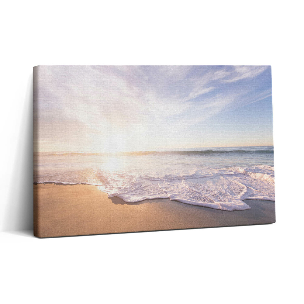 Tablou canvas 30x20 Răsărit de soare peste plajă și mare