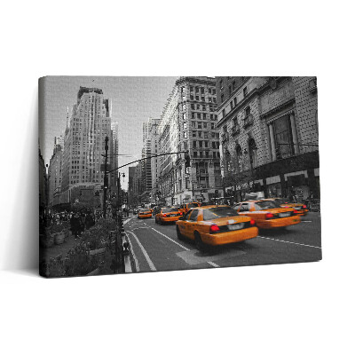 Tablou canvas 30x20 Traficul de taxiuri pe Bulevardul Manhattan