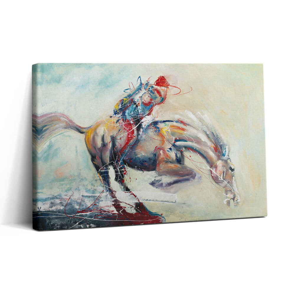 Tablou canvas 30x20 Ilustrație a cailor în galop