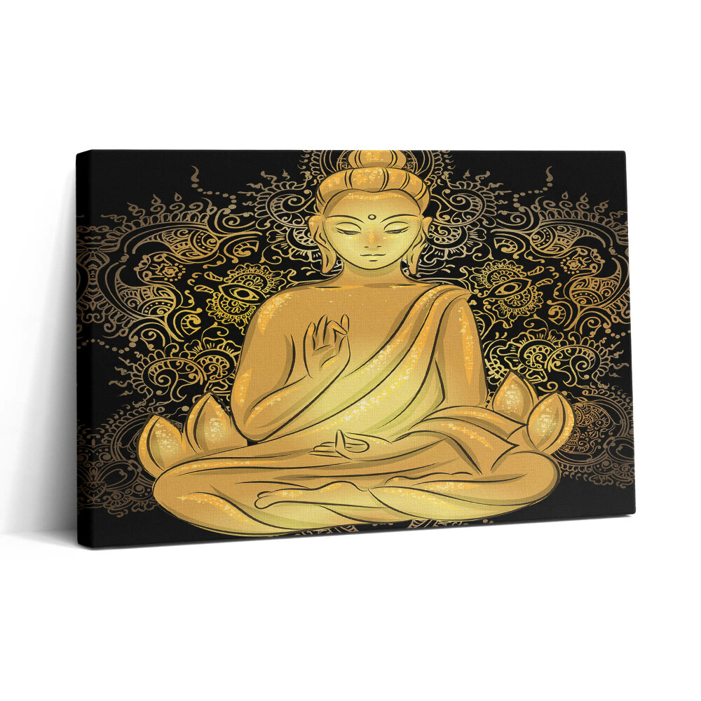 Tablou canvas 30x20 Buddha Zen de Aur