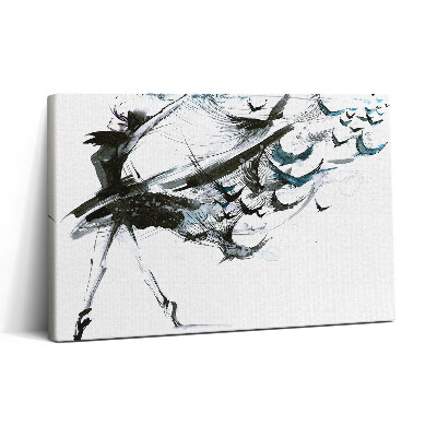 Tablou canvas 30x20 Ilustrație a unei femei dansând balet