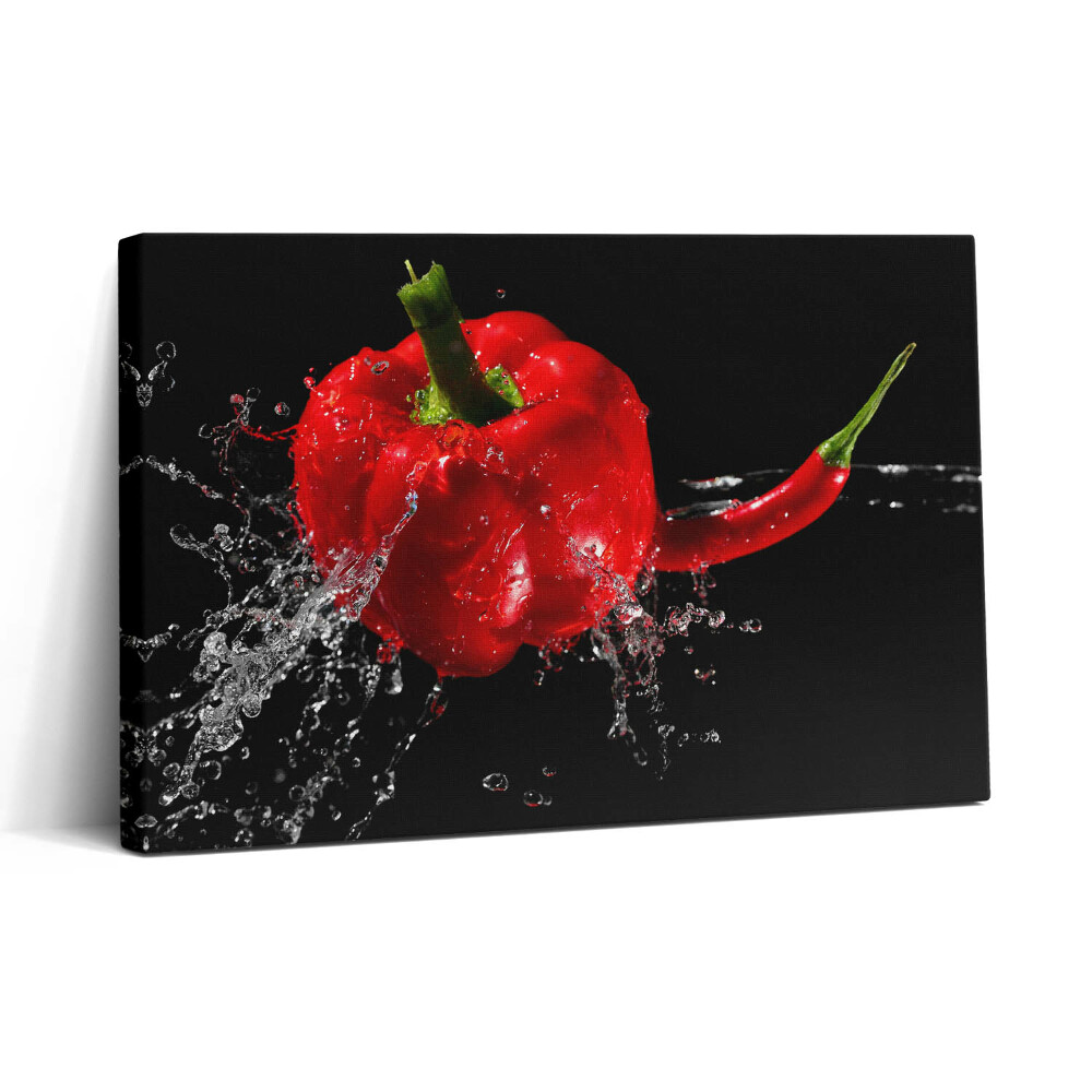 Tablou canvas 30x20 Ardei roșu în apă