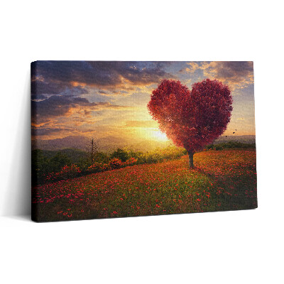 Tablou canvas 30x20 Copacul iubirii în formă de inimă