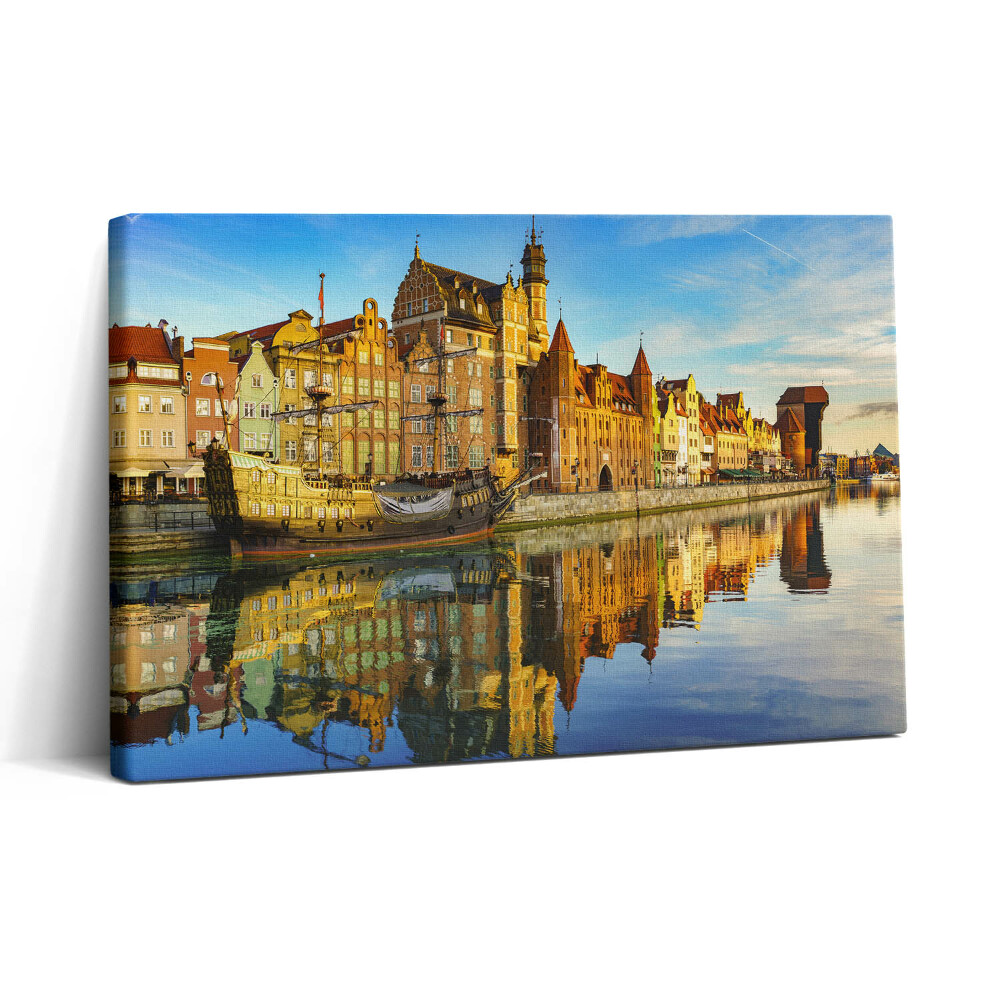 Tablou canvas 30x20 Motlawa din Gdańsk