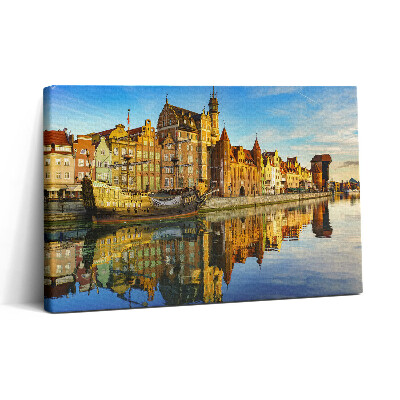 Tablou canvas 30x20 Motlawa din Gdańsk