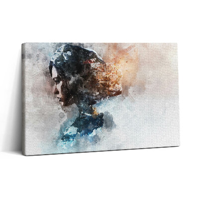 Tablou canvas 30x20 Portret de femeie pictat abstract