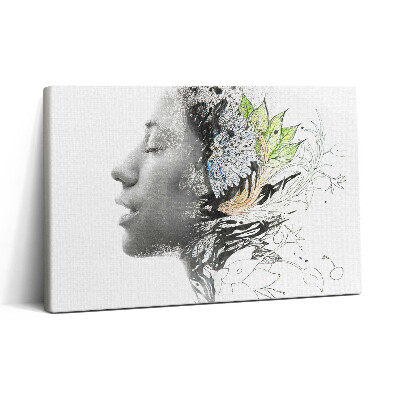 Tablou canvas 30x20 Abstracția capului unei femei