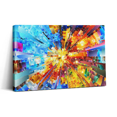 Tablou canvas 30x20 Compoziție 3D cu culori saturate