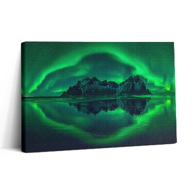 Tablou canvas 30x20 Aurora Boreală - Imagine în Oglindă
