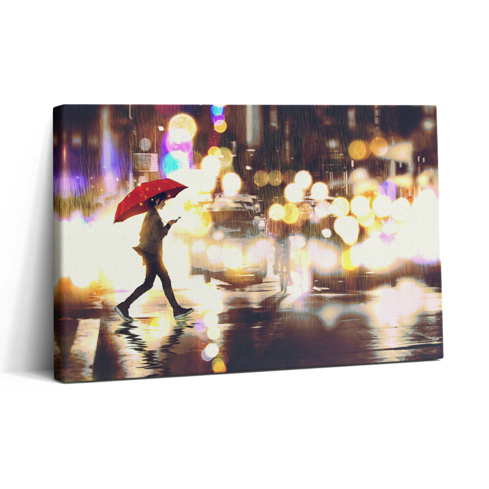 Tablou canvas 30x20 Ilustrație anime de pe Rain Street