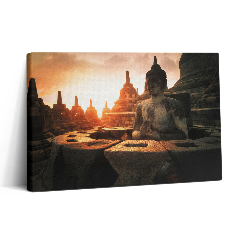 Tablou canvas 30x20 Vedere a unei statui a lui Buddha care meditează
