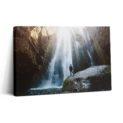 Tablou canvas 30x20 Vedere a cascadei Gljufrabui