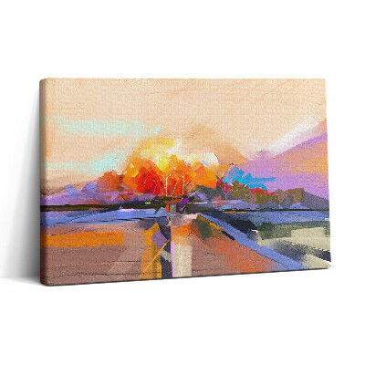 Tablou canvas 30x20 Pictură abstractă - copac colorat