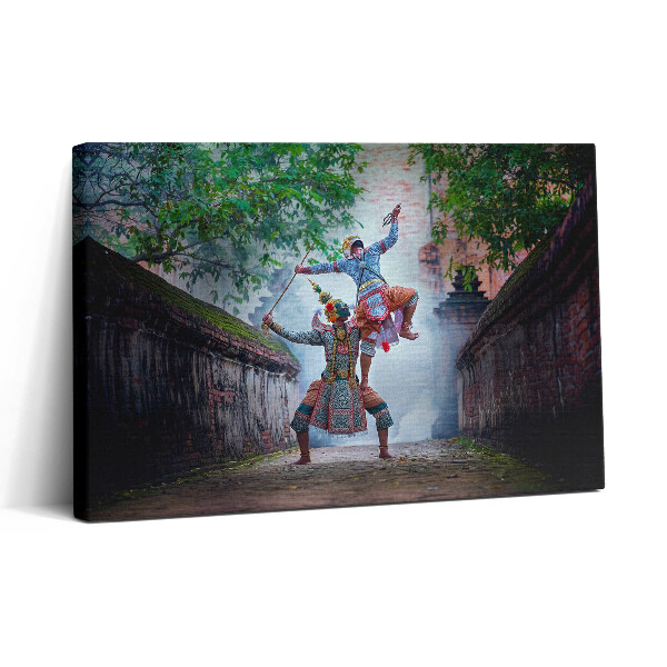 Tablou canvas 30x20 Thailanda dansează cu măști