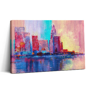 Tablou canvas 30x20 Abstracție a zgârie-norilor orașului