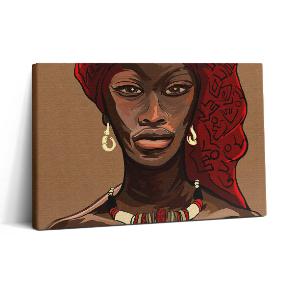 Tablou canvas 30x20 Artă - Pictură a unei femei africane