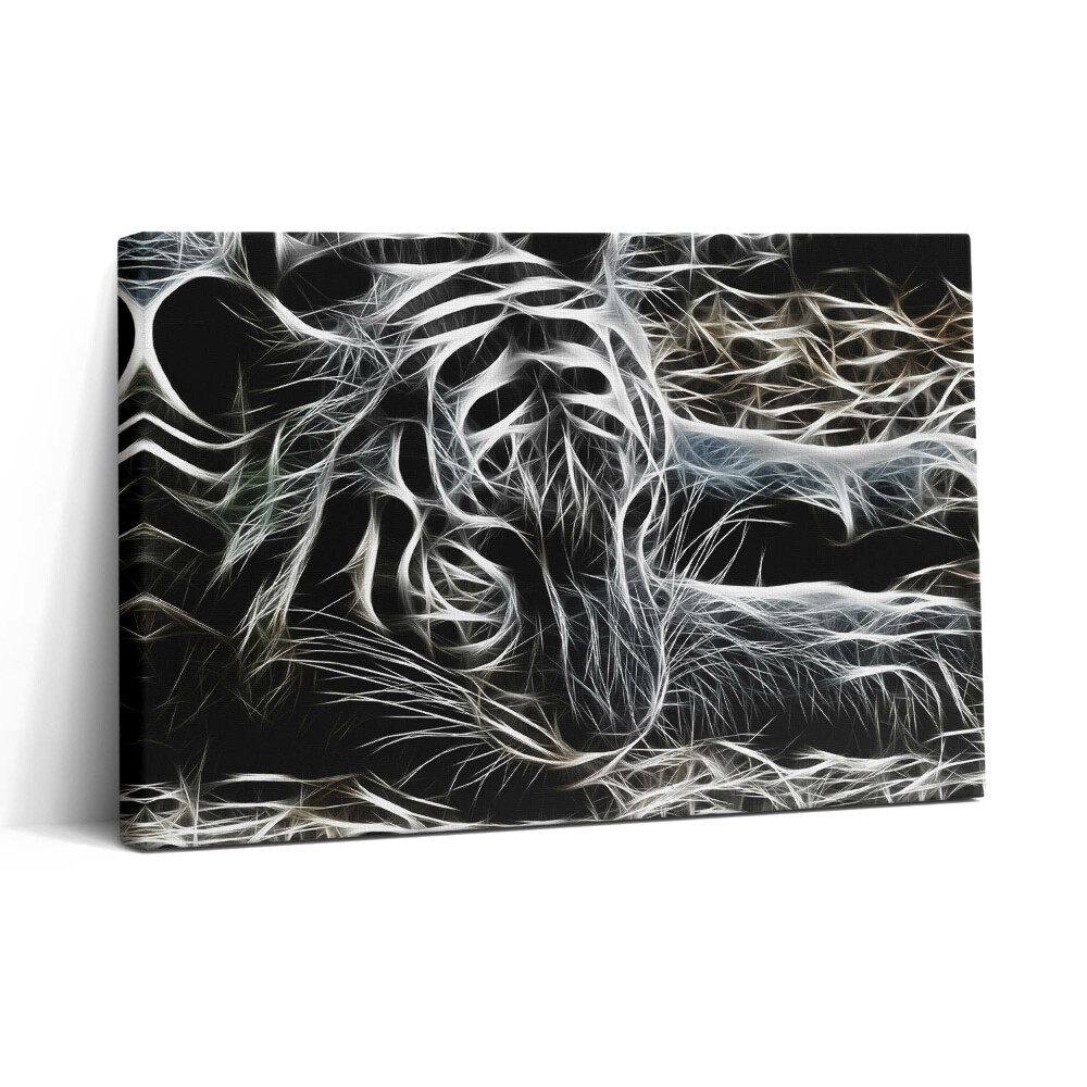 Tablou canvas 30x20 Model abstract de tigru