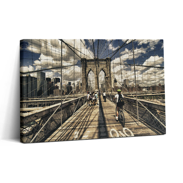 Tablou canvas 30x20 Vedere a podului Brooklyn din New York