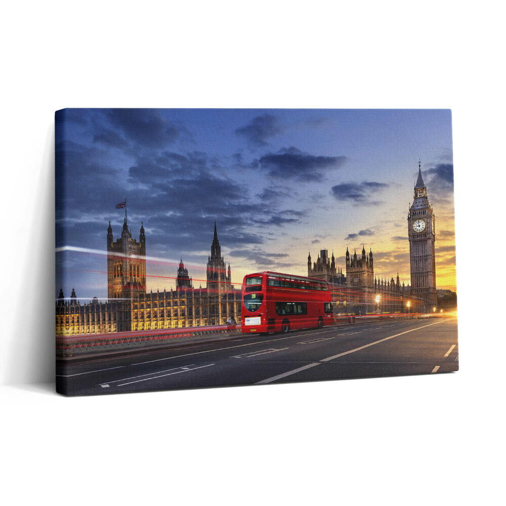 Tablou canvas 30x20 Autobuzul roșu din Londra