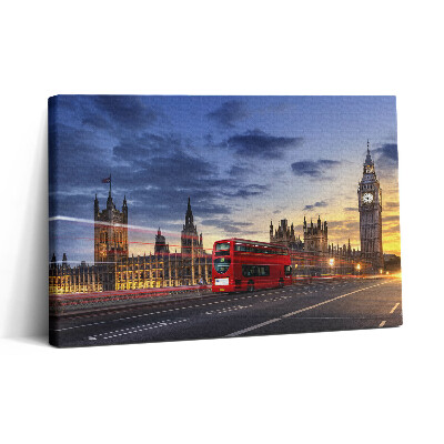 Tablou canvas 30x20 Autobuzul roșu din Londra