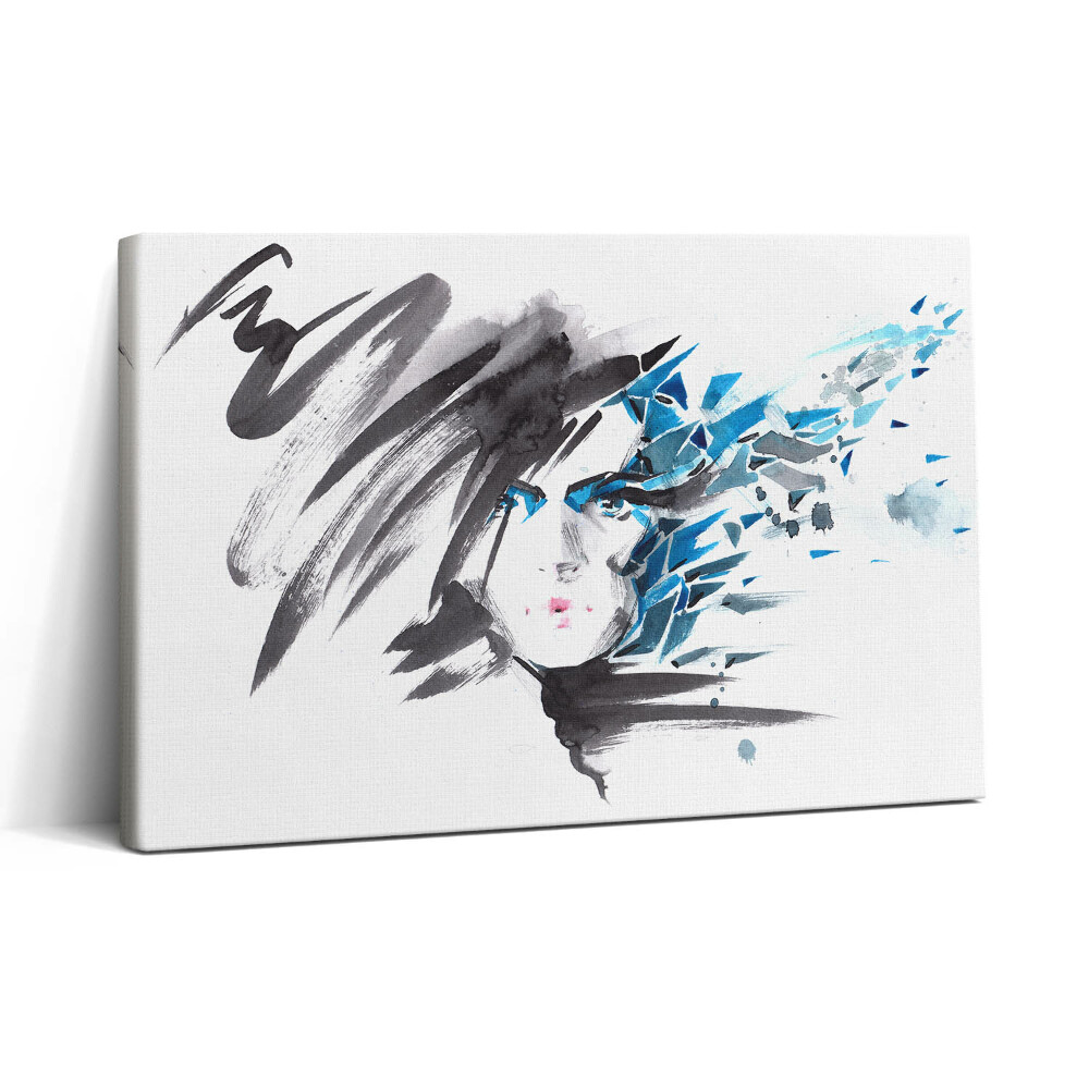 Tablou canvas 30x20 O femeie se confruntă cu abstracțiunea