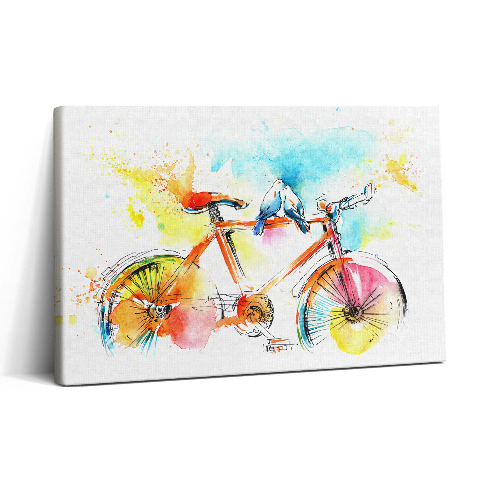 Tablou canvas 30x20 Bicicletă pictată