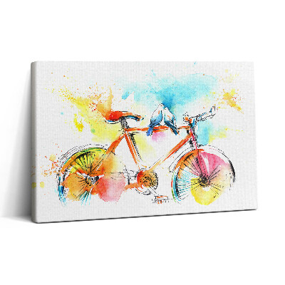 Tablou canvas 30x20 Bicicletă pictată