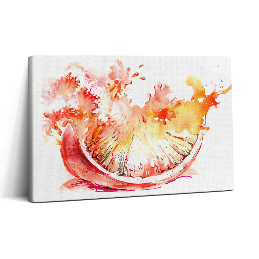 Tablou canvas 30x20 Portocaliu pictat