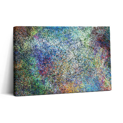 Tablou canvas 30x20 Abstracție expresivă a liniilor colorate