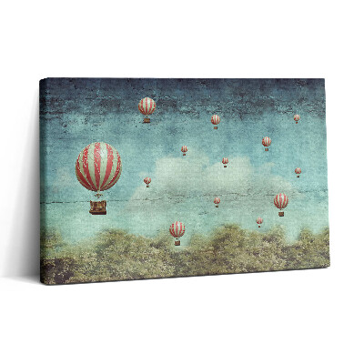 Tablou canvas 30x20 Baloane care zboară pe cer