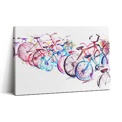 Tablou canvas 30x20 Biciclete de oraș colorate