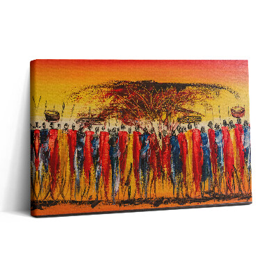 Tablou canvas 30x20 Tribul african din Kenya