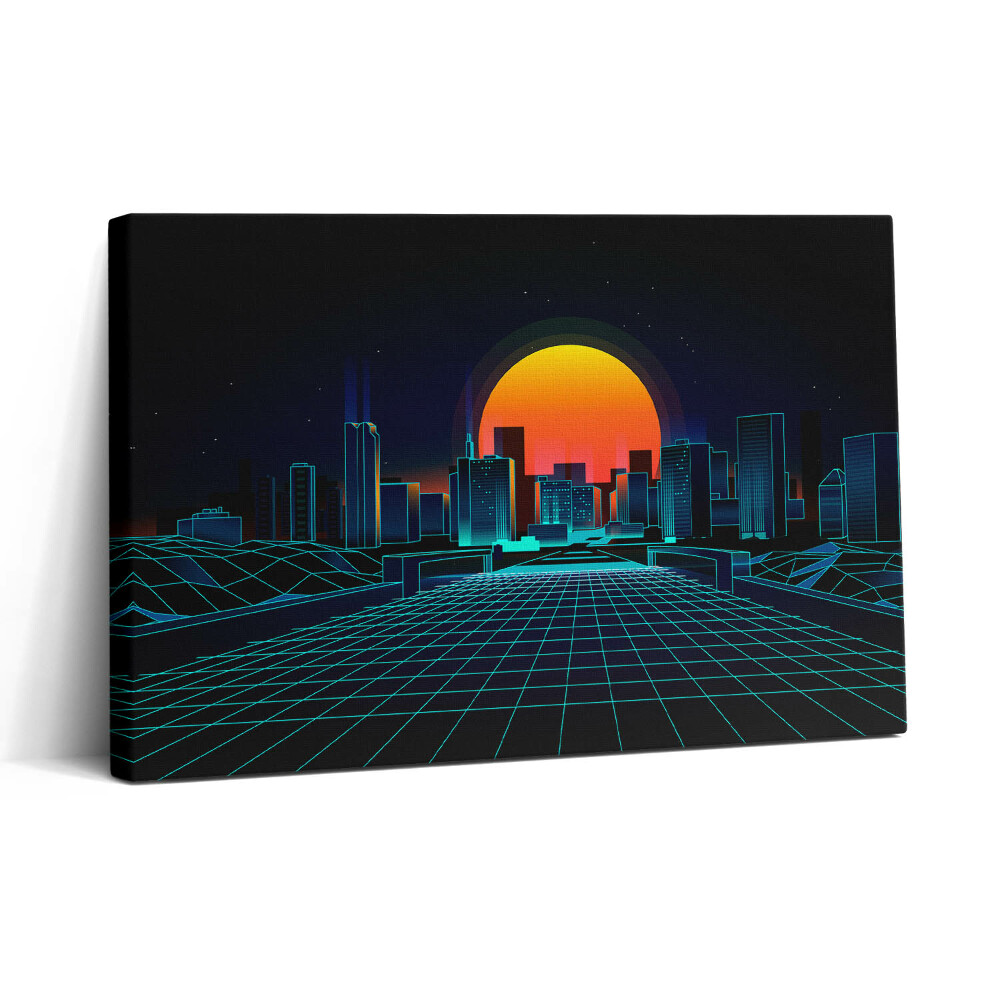 Tablou canvas 30x20 Spațiul cibernetic al orașului