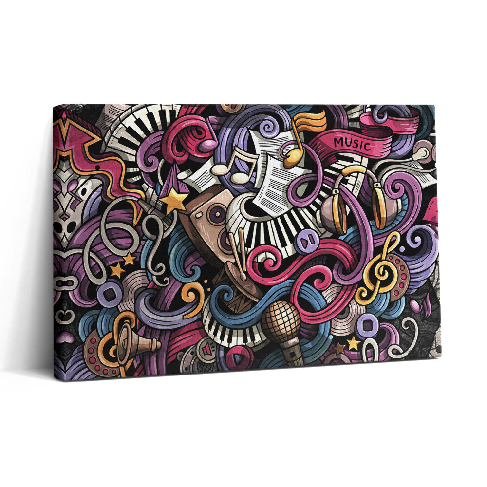 Tablou canvas 30x20 Instrumente muzicale