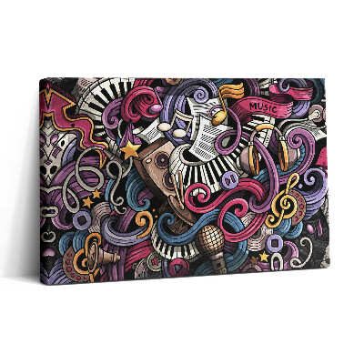 Tablou canvas 30x20 Instrumente muzicale