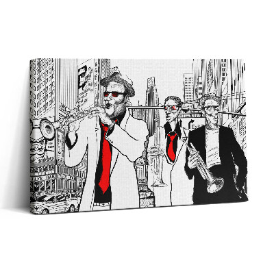 Tablou canvas 30x20 trupă de jazz