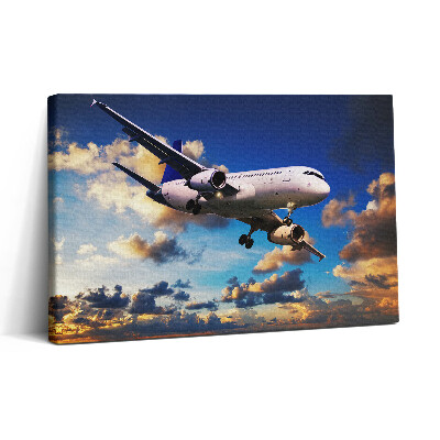 Tablou canvas 30x20 Avion în nori