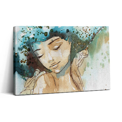 Tablou canvas 30x20 Femeie abstractă