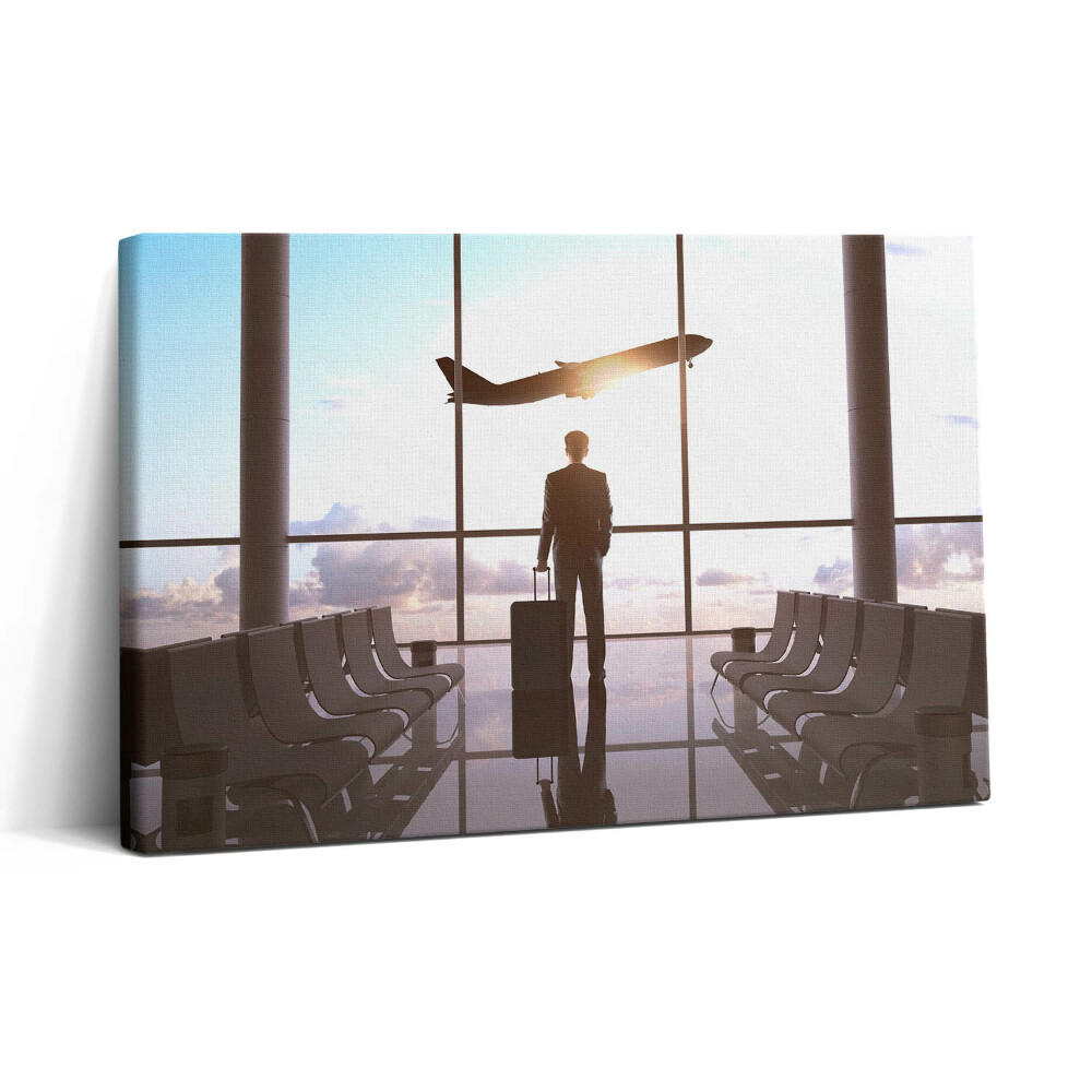 Tablou canvas 30x20 Bărbat la aeroport
