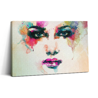 Tablou canvas 30x20 Față de femeie abstractă