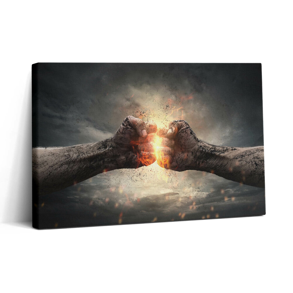 Tablou canvas 30x20 Puterea și tăria pumnului