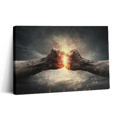 Tablou canvas 30x20 Puterea și tăria pumnului