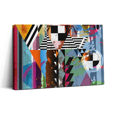 Tablou canvas 30x20 Dungi și triunghiuri abstracte